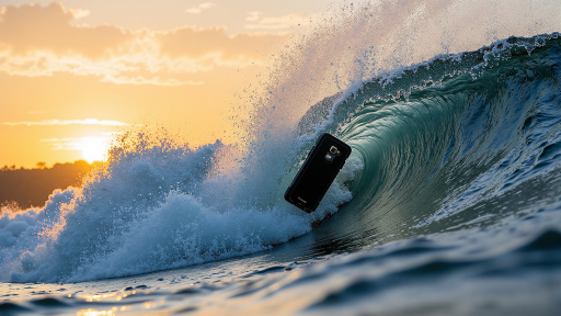 新产品发布会现场，TRPSURF最新款动力冲浪板展示，专业人员讲解产品特性